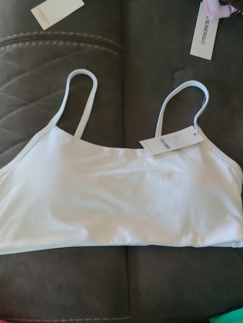 Classic White Bralette Sports Bra - Women Intimates